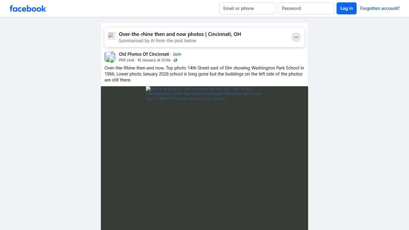 Old Photos Of Cincinnati Over-the-Rhine then and now Facebook